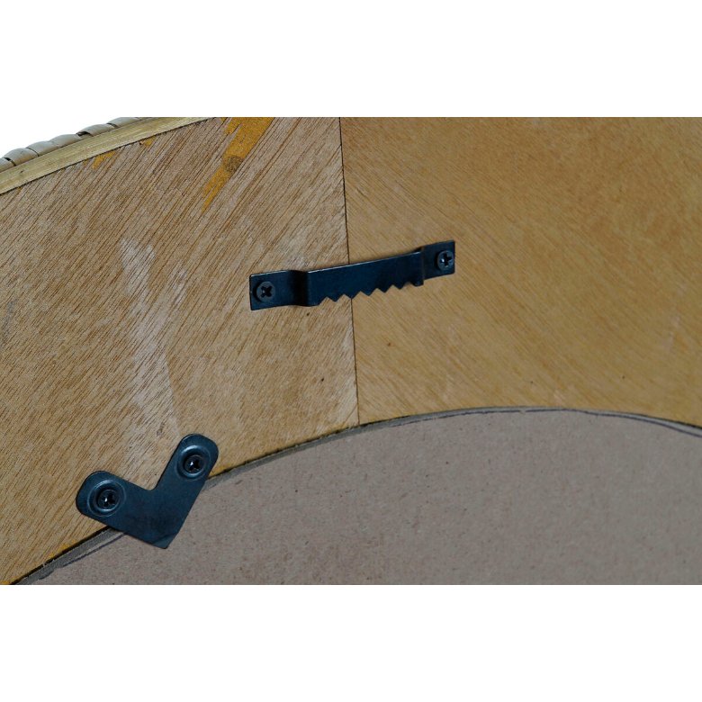 Wall mirror Home ESPRIT Natural Tropical 80 x 7 x 80 cm