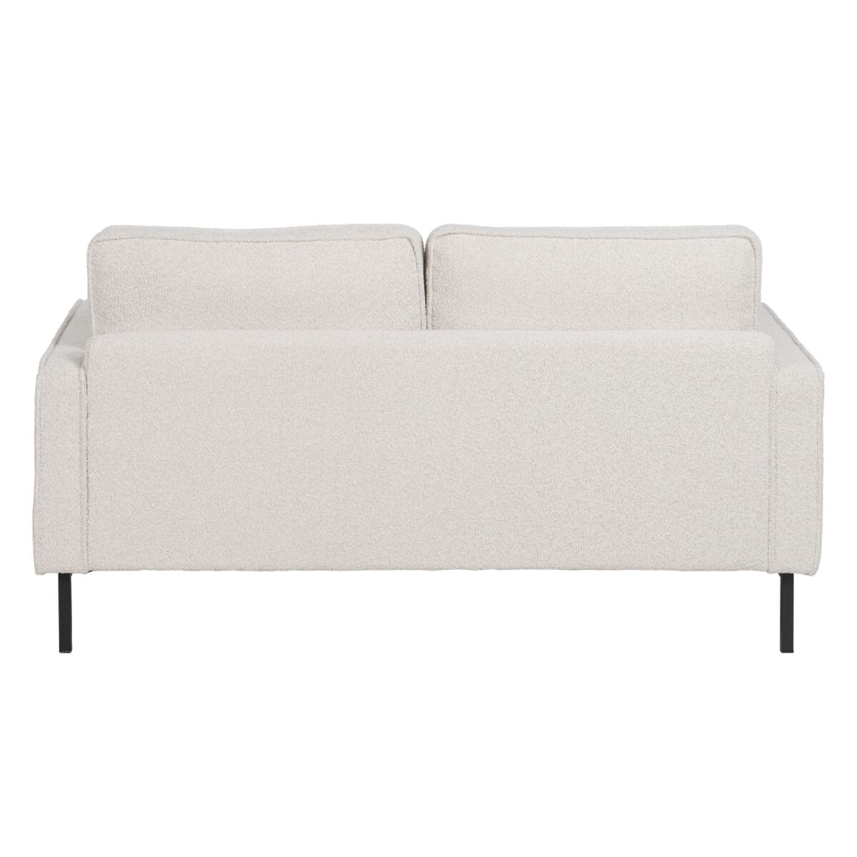 Sofa 163 x 87 x 90 cm Tkanina syntetyczna Beżowy Metal