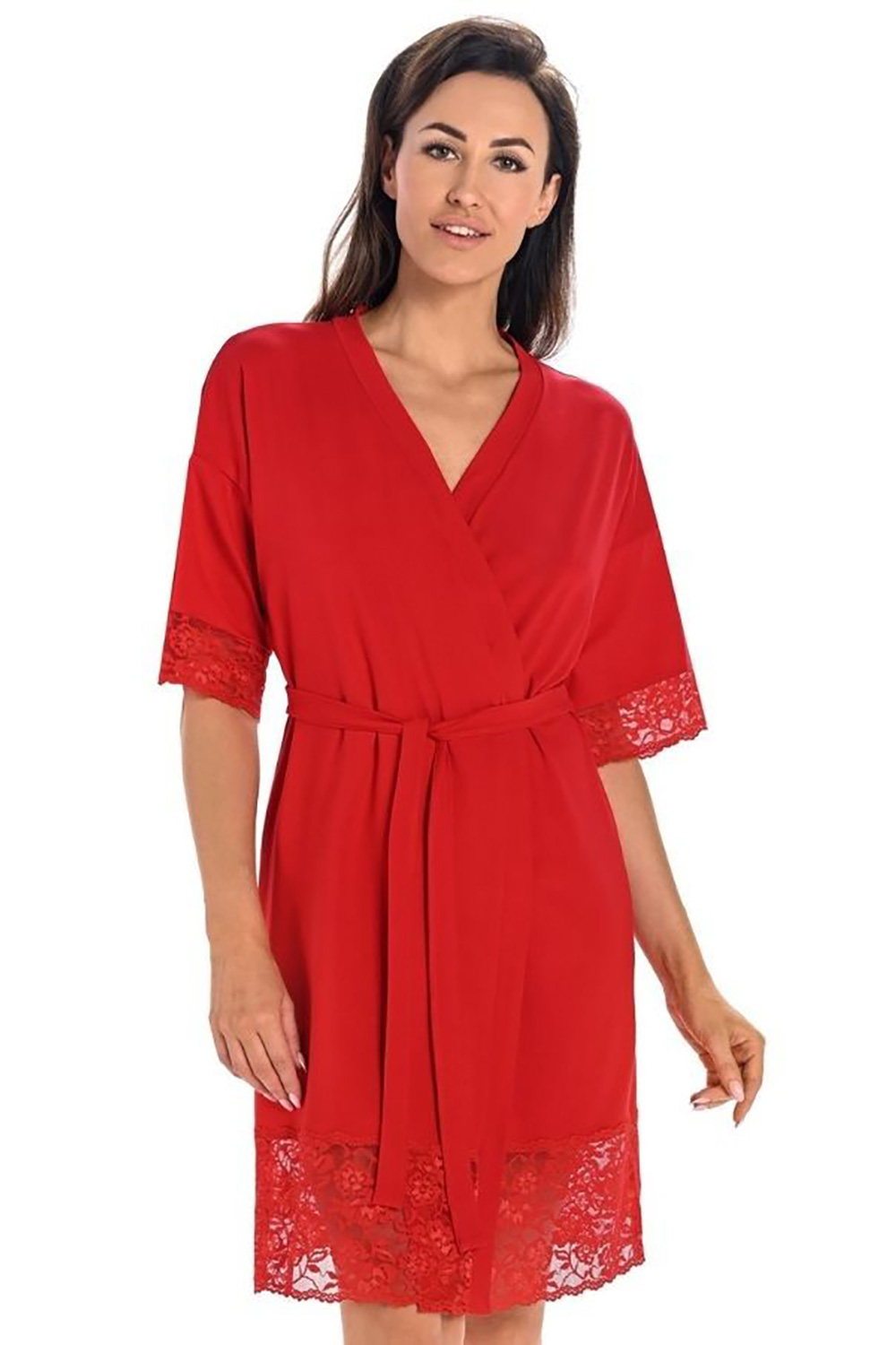  Bathrobe model 183041 Teyli  red