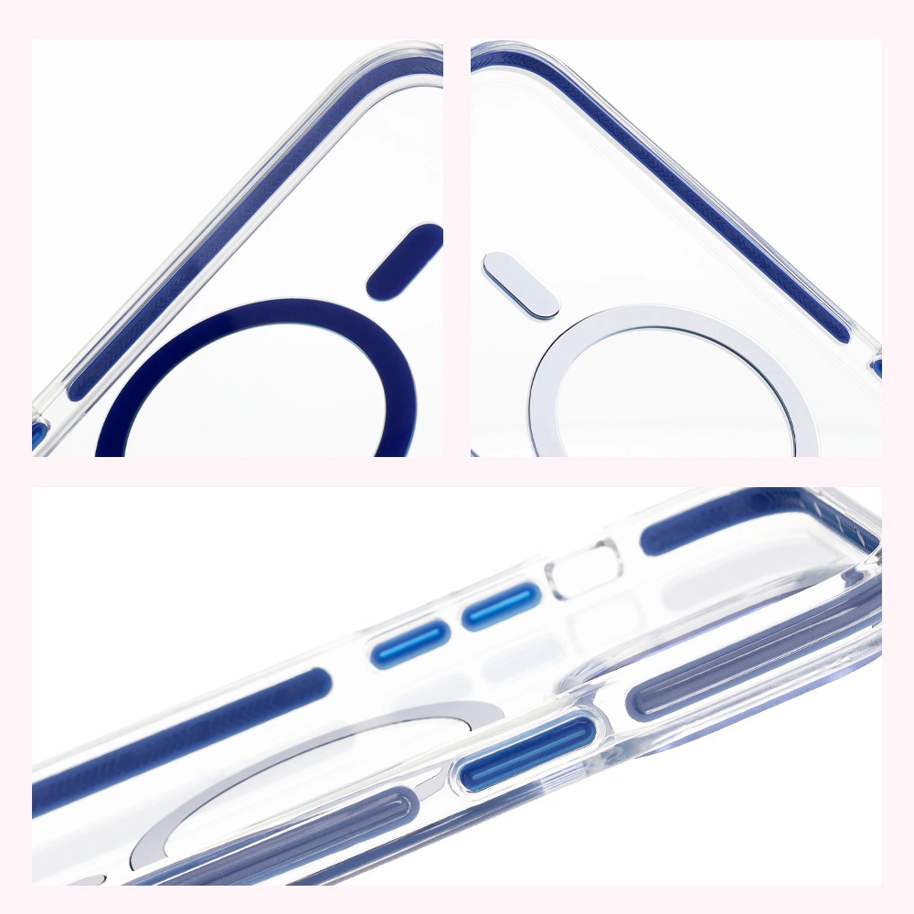Bizon Case Marco Apple iPhone 14 Pro Max clear with blue frame