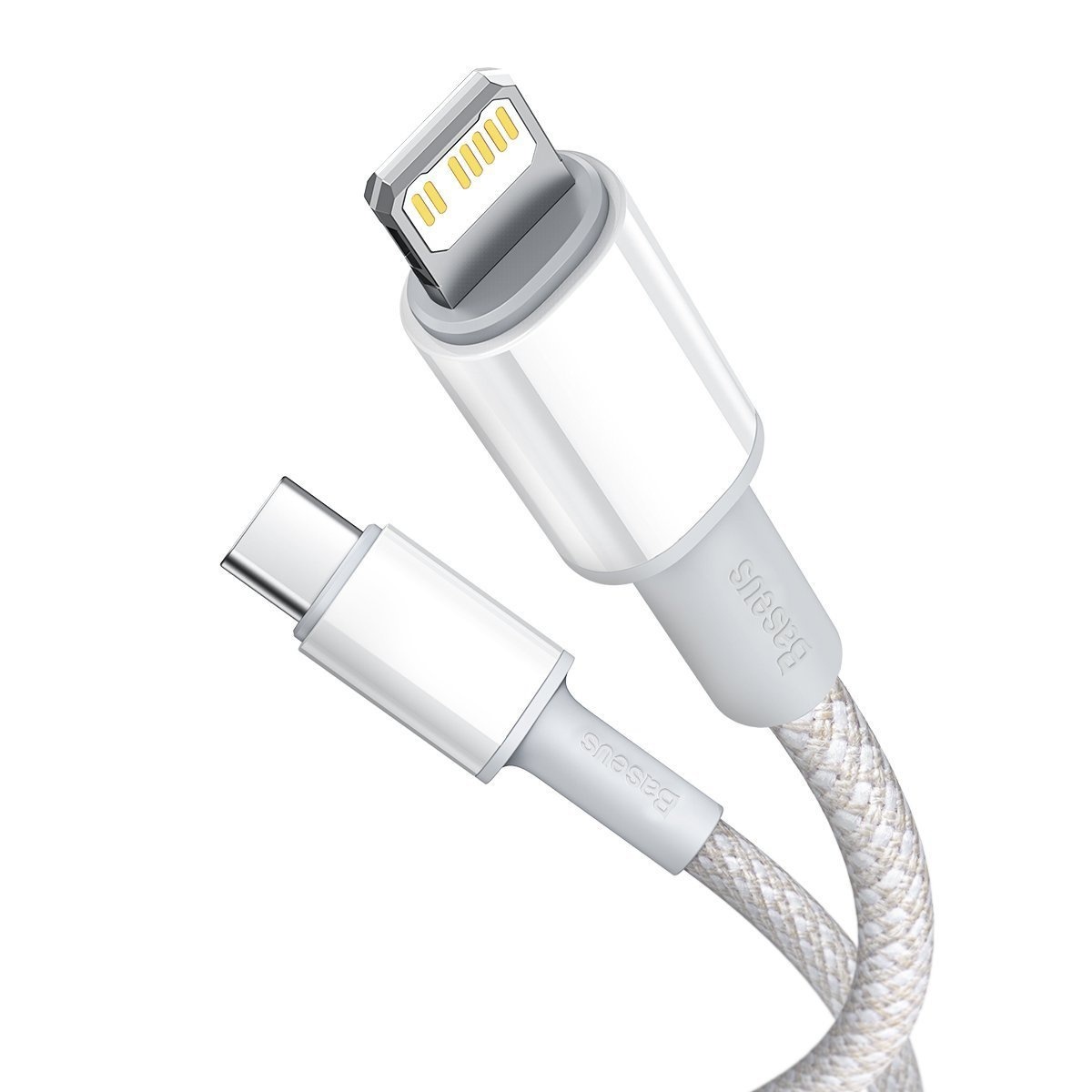 Baseus High Density Braided Cable Type-C to Lightning, PD, 20W, 1m (white)