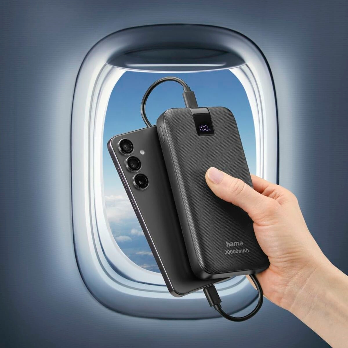 Laptop Battery Hama 00201719 Anthracite 20000 mAh