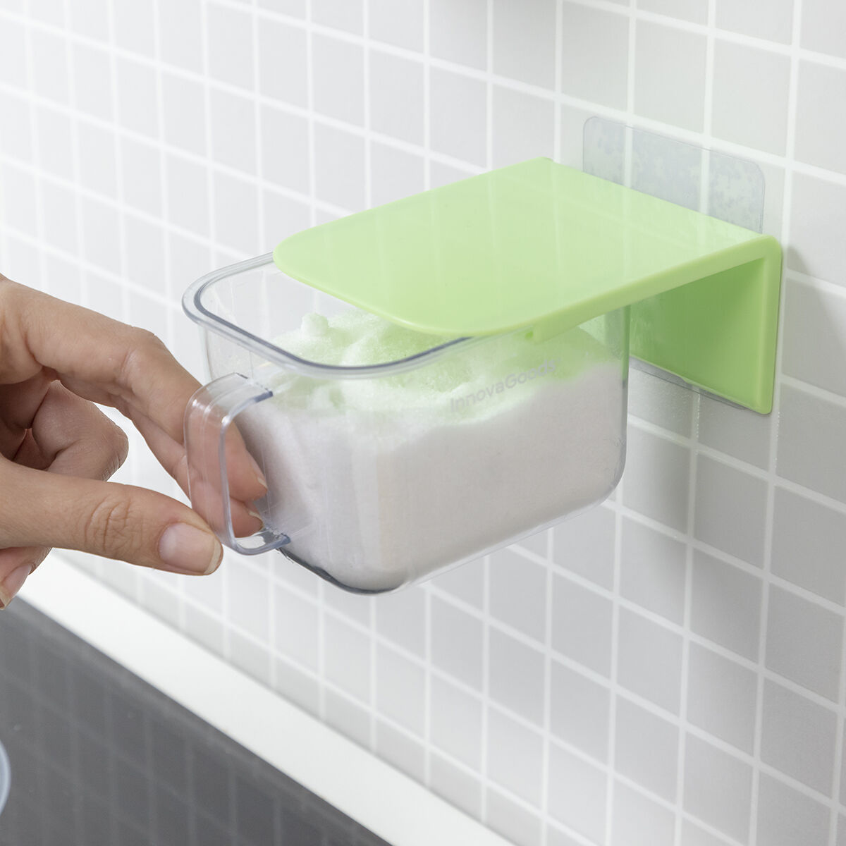 Removable Adhesive Kitchen Containers Handstore InnovaGoods Pack of 2 units Removable Adhesive Kitchen Containers Handstore InnovaGoods Pack of 2 units
