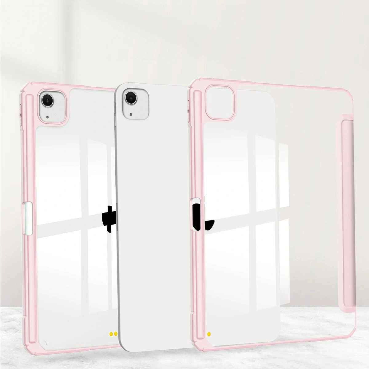 Bizon Case Tab Clear Matt Apple iPad Air 13" 2024 pink