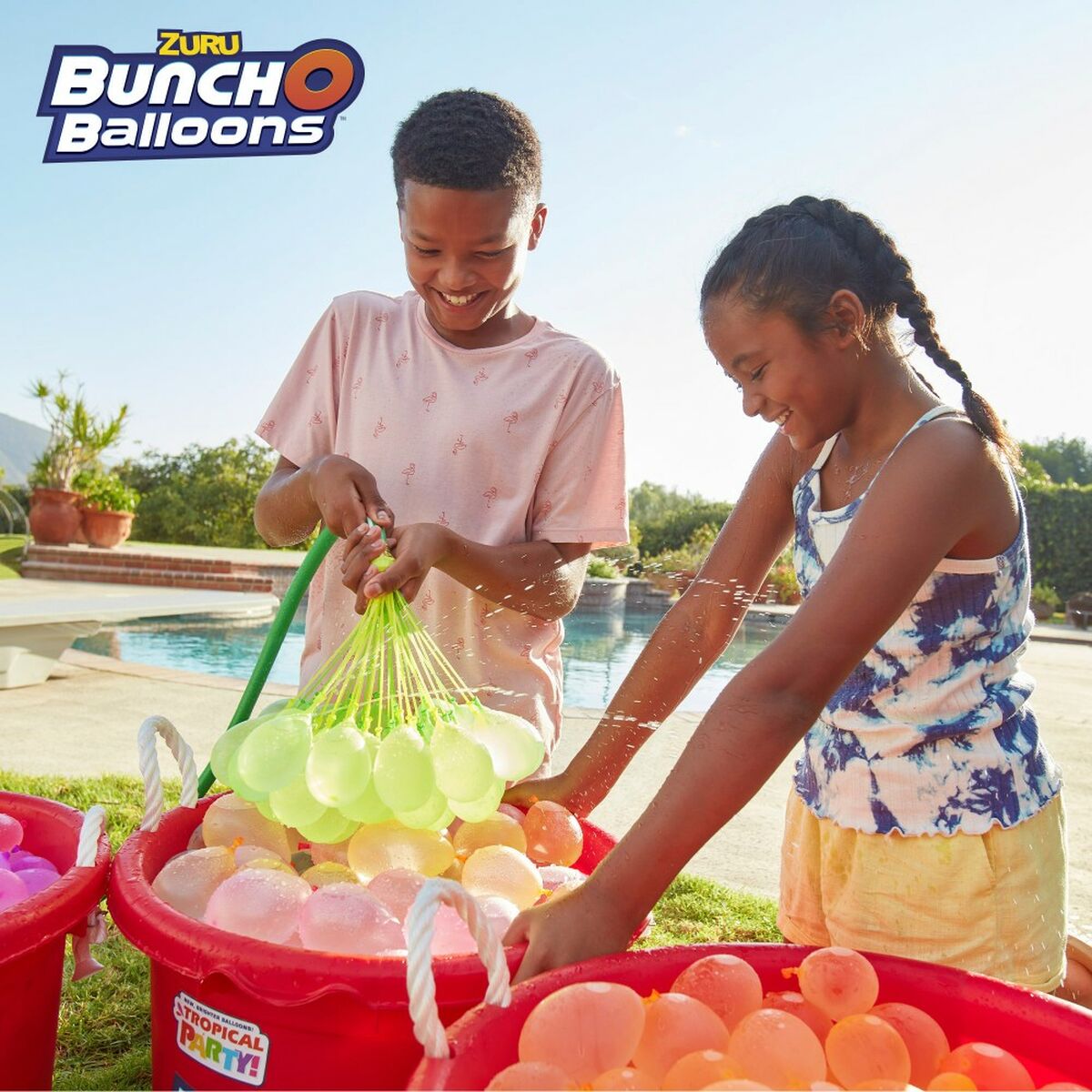 Water Balloons with Pump Zuru Bunch-o-Balloons (24 Units)