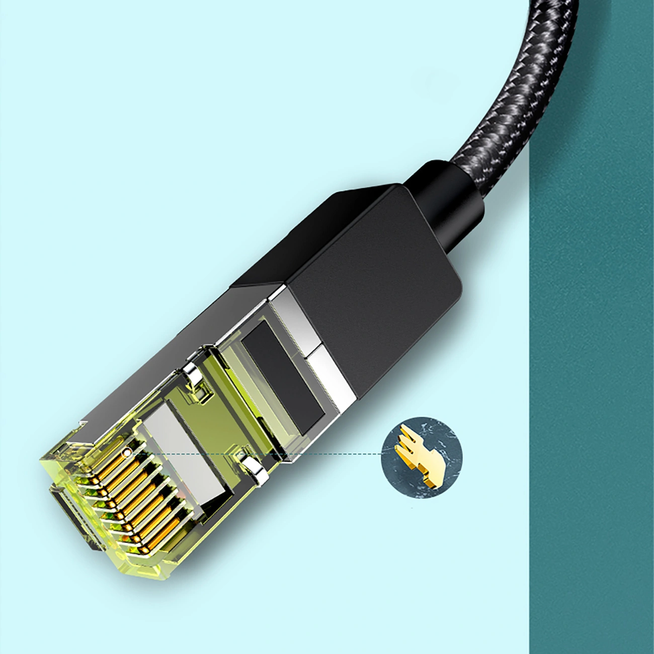 Kabel UGREEN NW150 30791 Ethernet RJ45 Cat 7 10Gbps 10m czarny