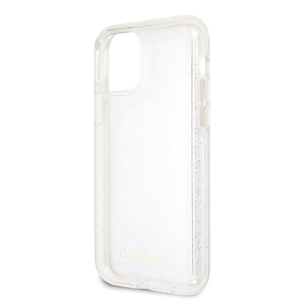 Guess GUHCN58PCGLSI Apple iPhone 11 Pro silver hard case Glitter