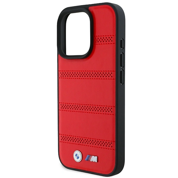 BMW BMHMP16L23PUSPR Apple iPhone 16 Pro hardcase M Perforated And Stitched Line MagSafe red