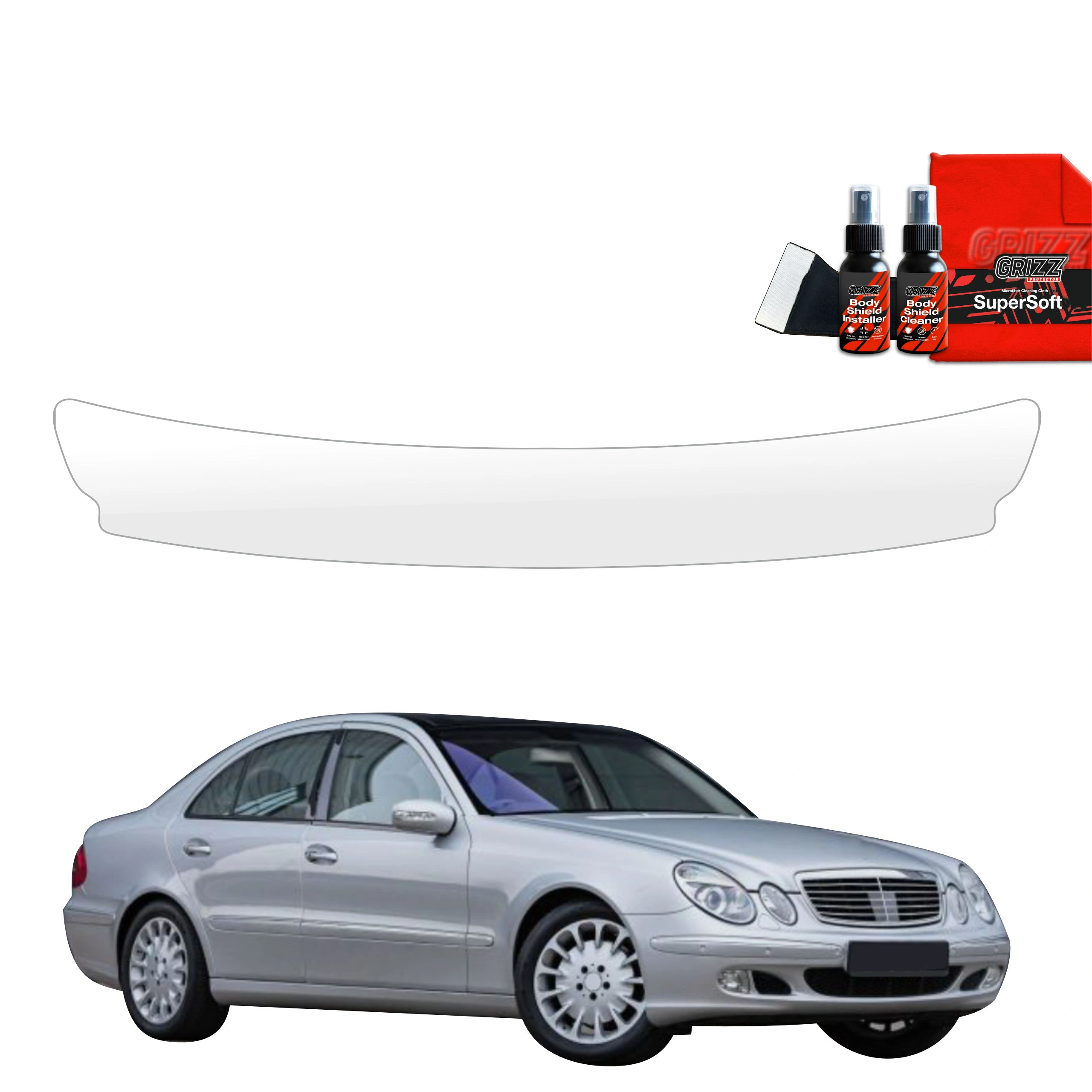 Folia ochronna na próg bagażnika GrizzGlass BodyShield do Mercedes Benz E Klasa W211 Sedan (2002-2009)