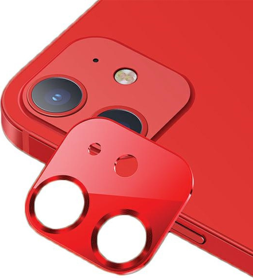 USAMS Camera Lens Glass Apple iPhone 12 metal red BH703JTT03 (US-BH703)