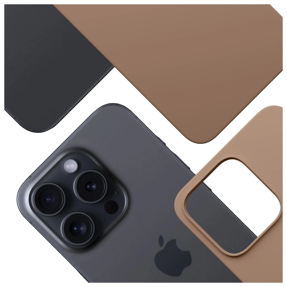 Etui 3MK Hardy MagSilicone do Apple iPhone 14 Pro Max ciemnozłoty