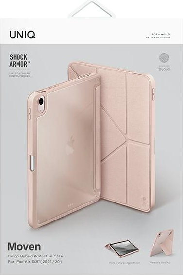 UNIQ Moven Apple iPad Air 10.9 2020/2022 (4, 5 gen) Antimicrobial blush pink