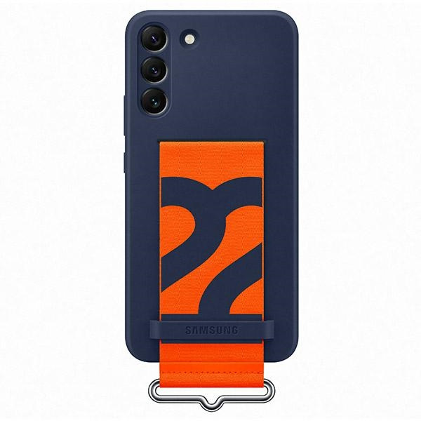 Samsung Galaxy S22+ Plus EF-GS906TN navy Silicone Cover Strap