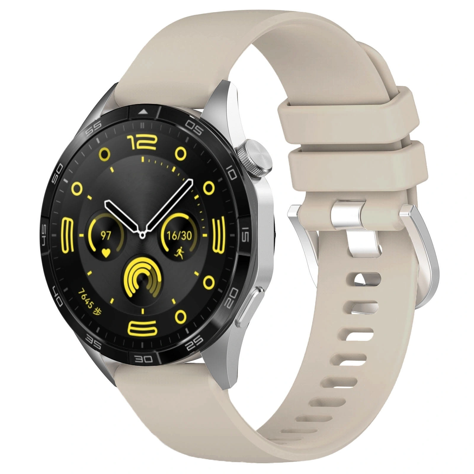 Bizon Strap Watch Silicone Pro Huawei Watch GT 5 Pro 42mm/GT 5 41mm/GT 4 41mm light grey