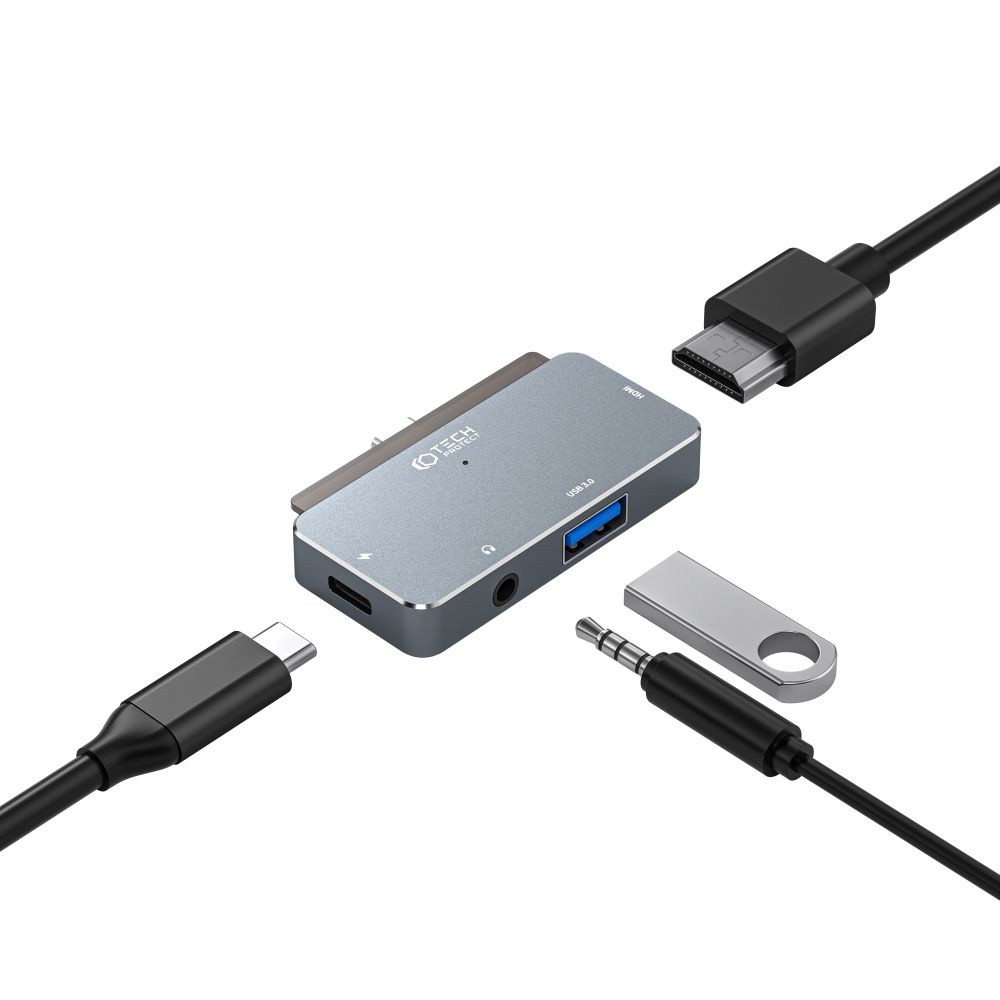 Tech-protect V6 hub 4in1 Grey