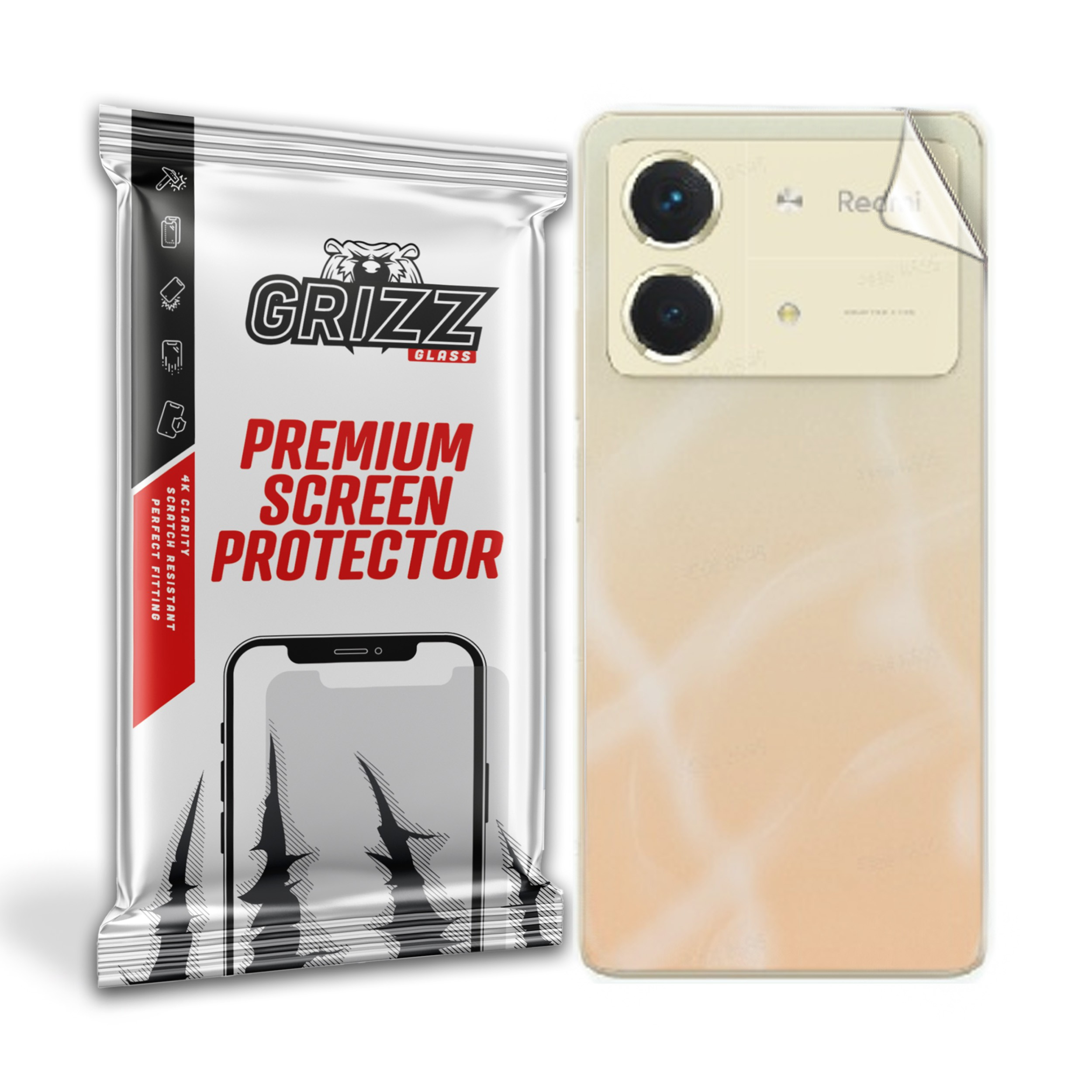 GrizzGlass SatinSkin Xiaomi Redmi Note 13R Pro