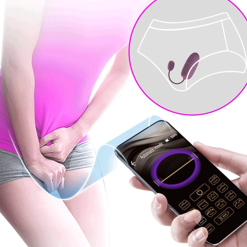 PRETTY LOVE - NYMPH VIBRATING EGG APP CONTROLLED LILA PRETTY LOVE - NYMPH VIBRATING EGG APP CONTROLLED LILA