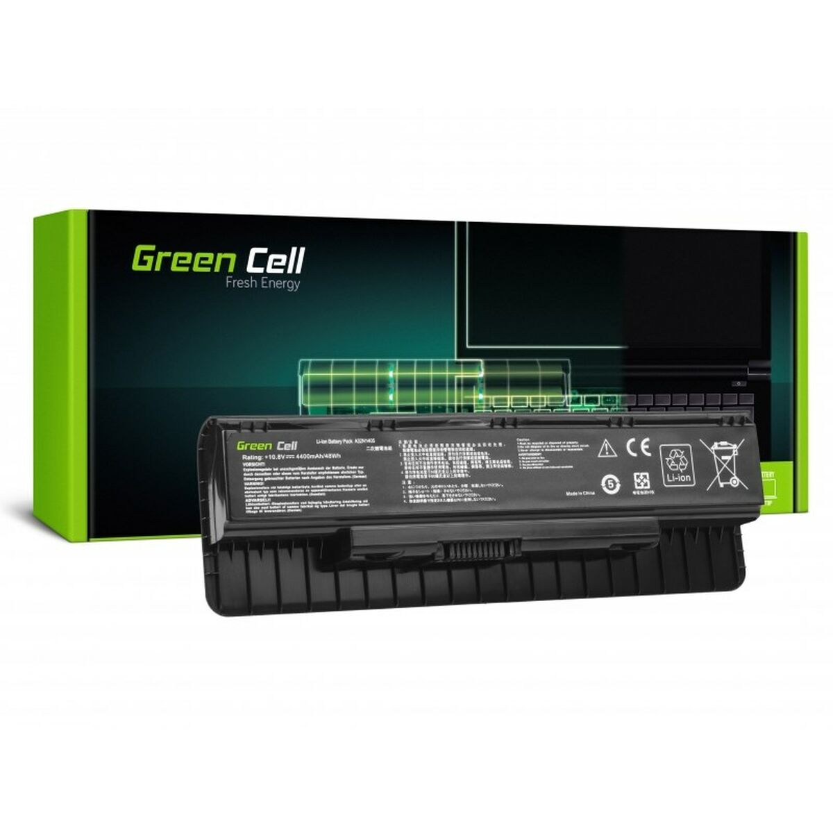 Notebook Battery Green Cell AS129 Black 4400 mAh