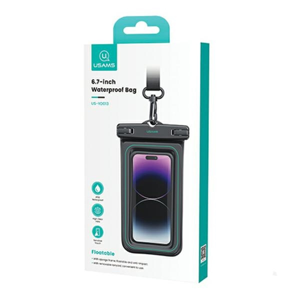 USAMS US-YD013 waterproof case 6.7" IP68 black