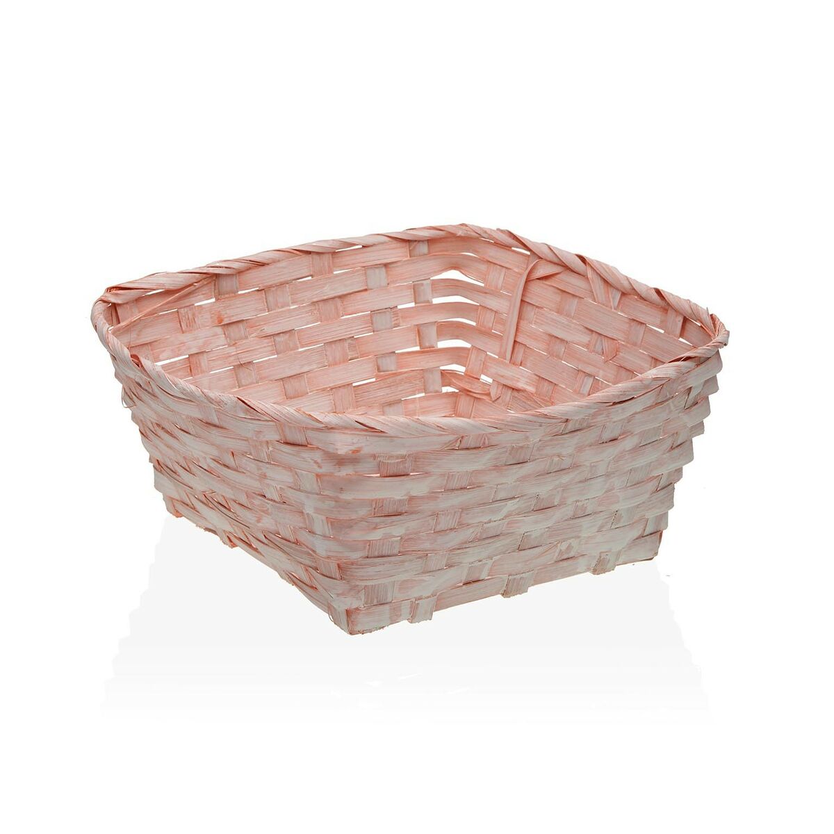 Basket Versa Marine algae Squared 20 x 10 x 20 cm Pink