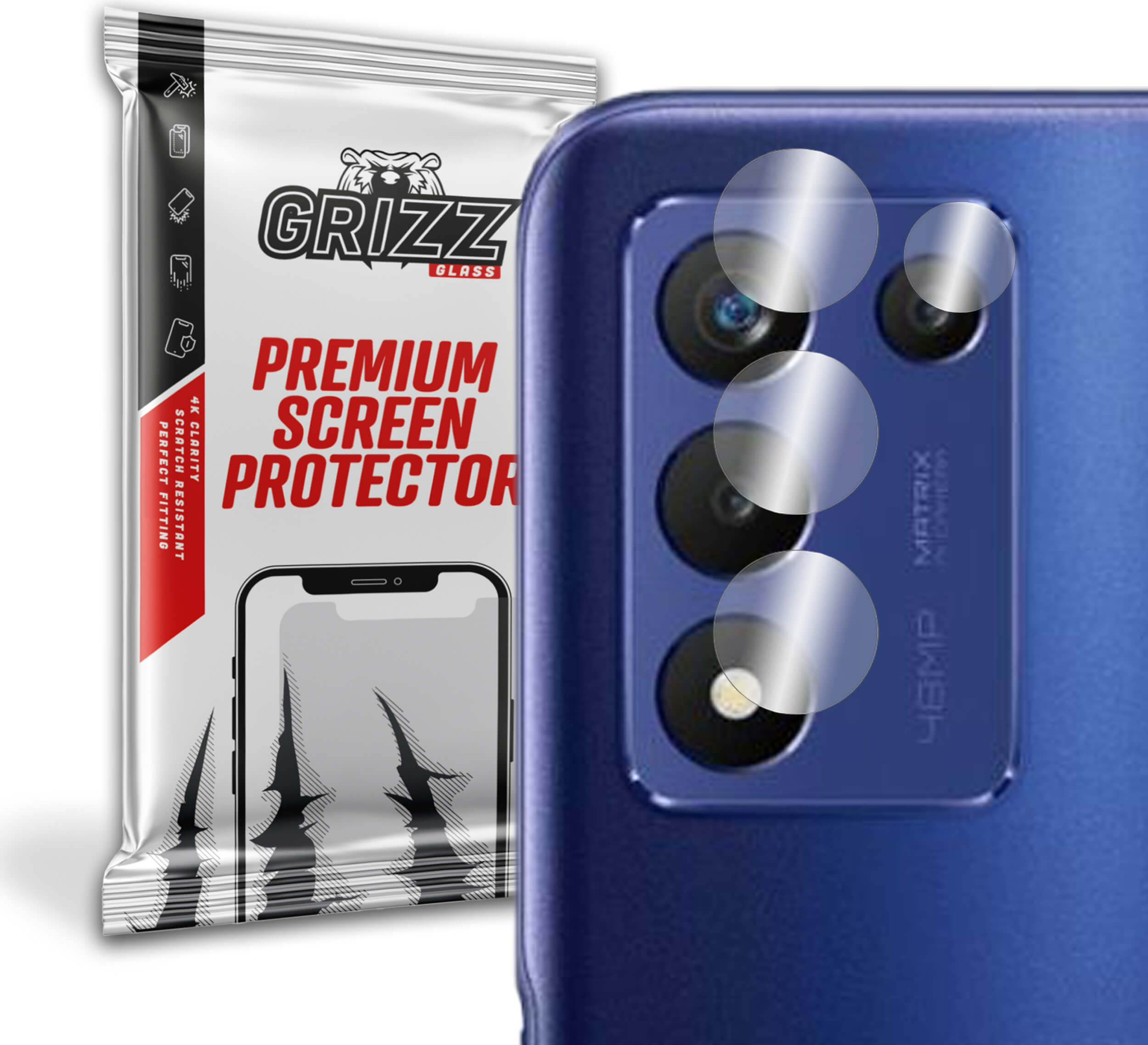 GrizzGlass HybridGlass Camera Realme Q3s 5G