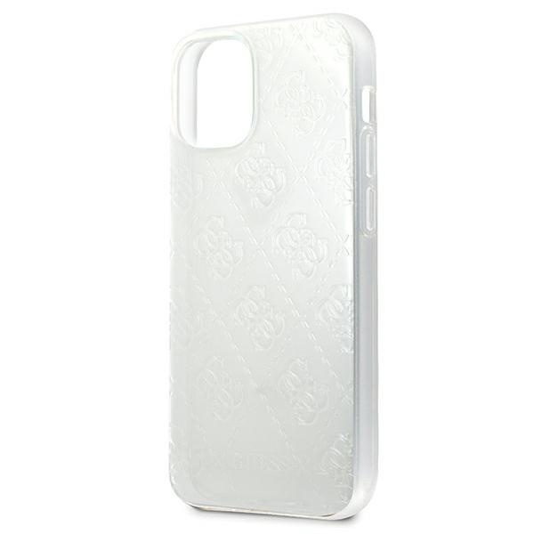 Guess GUHCP12S3D4GTR Apple iPhone 12 mini transparent hardcase 4G 3D Pattern Collection