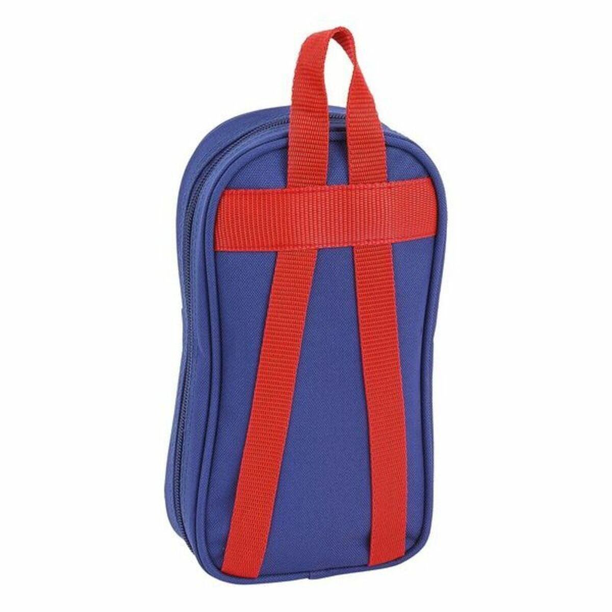 Rucksack mit Federtaschen Atlético Madrid Marineblau (33 Stücke)