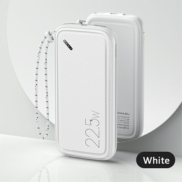 USAMS Powerbank PB56 10000mAh 22.5W 2xQC3.0+PD Fast Charge white 10KCD15102 (US-CD151)