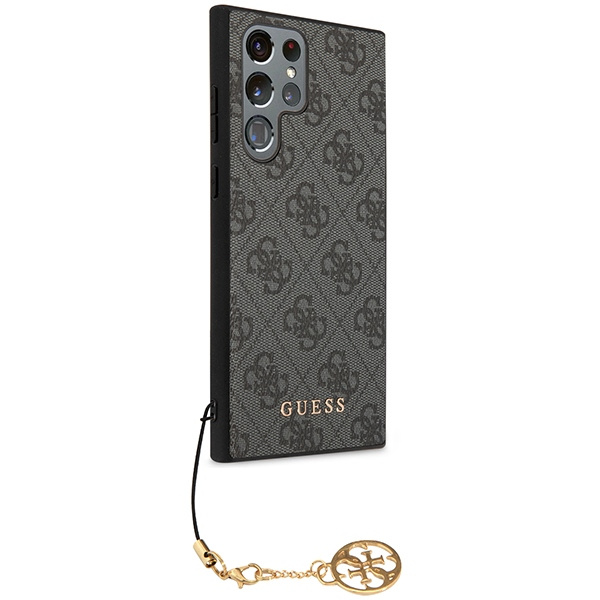 Guess GUHCS23LGF4GGR Samsung Galaxy S23 Ultra grey hardcase 4G Charms Collection