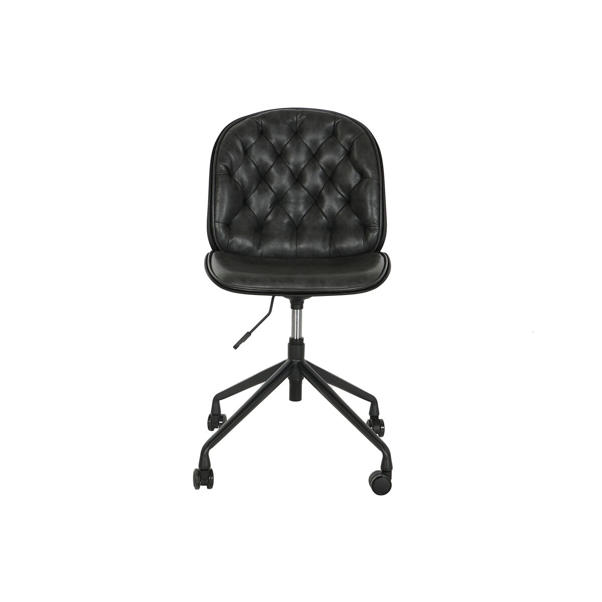 Chair DKD Home Decor Black Dark grey Metal polypropylene 47,5 x 57,5 x 83 cm