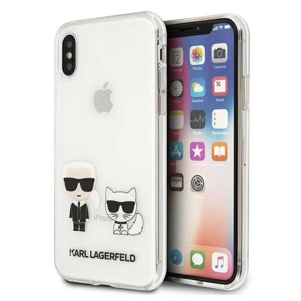 Karl Lagerfeld KLHCPXCKTR Apple iPhone X/XS hardcase Transparent Karl & Choupette