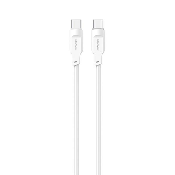 USAMS Lithe Series Cable USB-C PD Fast Charging 1,2m 100W white (US-SJ567)