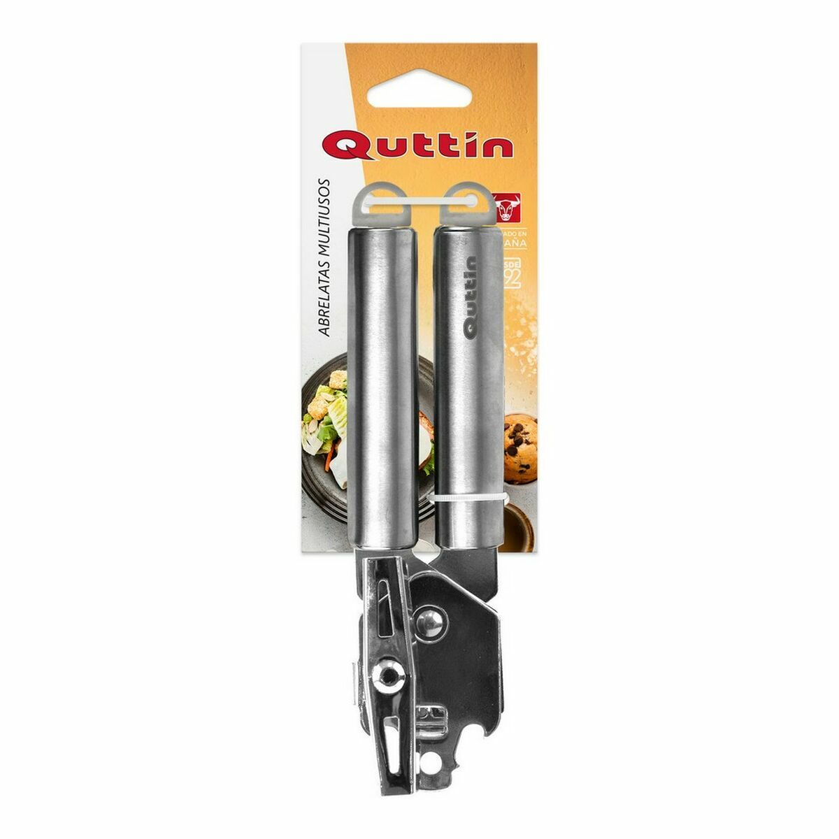 Tin opener Quttin 23 x 8 x 4 cm Silver Stainless steel (24 Units)