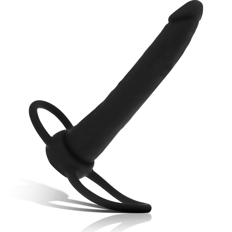 MYTHOLOGY - COBI ONYX ANAL DILDO WITH COCK AND TESTICLE RING 13 CM