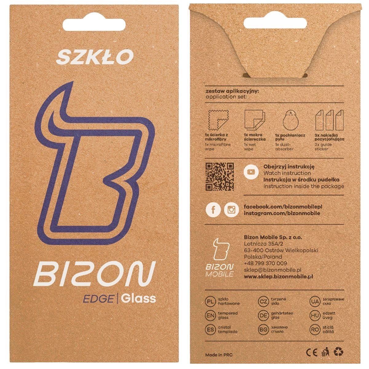 Szkło hartowane Bizon Glass Edge 2 do Xperia 1 VII czarna ramka