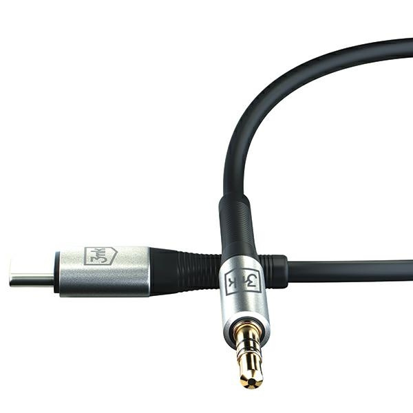 3MK AUX cable USB-C / jack 3.5mm 1m