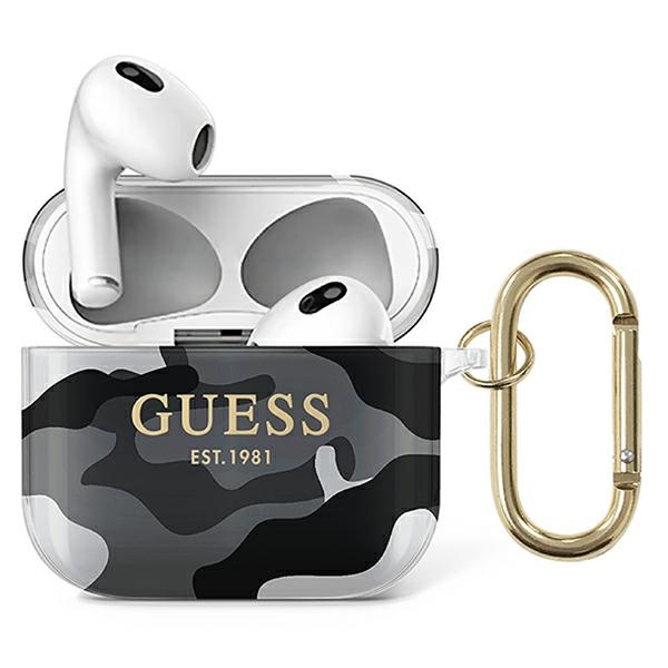 Guess GUA3UCAMG Apple AirPods 3 cover black Camo Collection