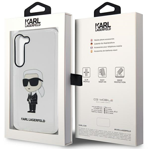 Karl Lagerfeld KLHCS23MHNIKTCT Samsung Galaxy S23+ Plus transparent hardcase Ikonik Karl Lagerfeld