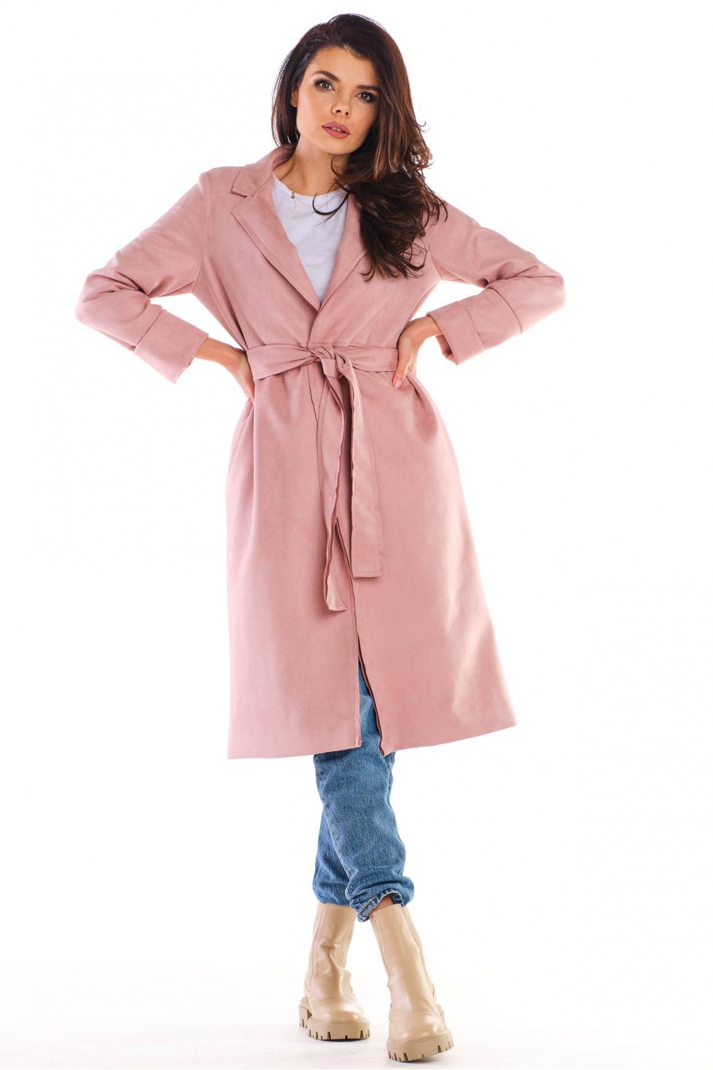  Coat model 158740 awama  pink