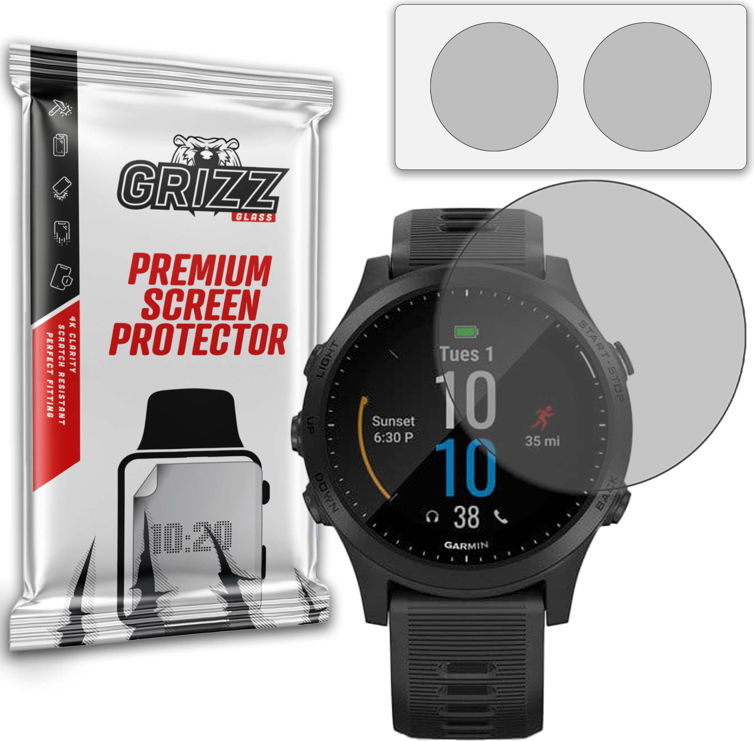 GrizzGlass PaperScreen Garmin Forerunner 945
