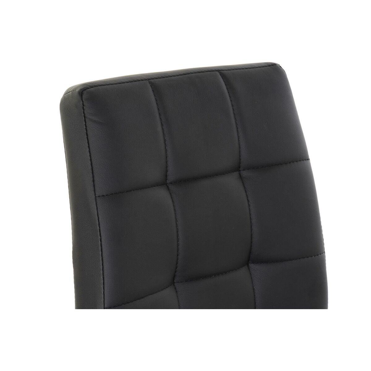 Chair DKD Home Decor Black Dark grey Metal polypropylene 47,5 x 57,5 x 83 cm