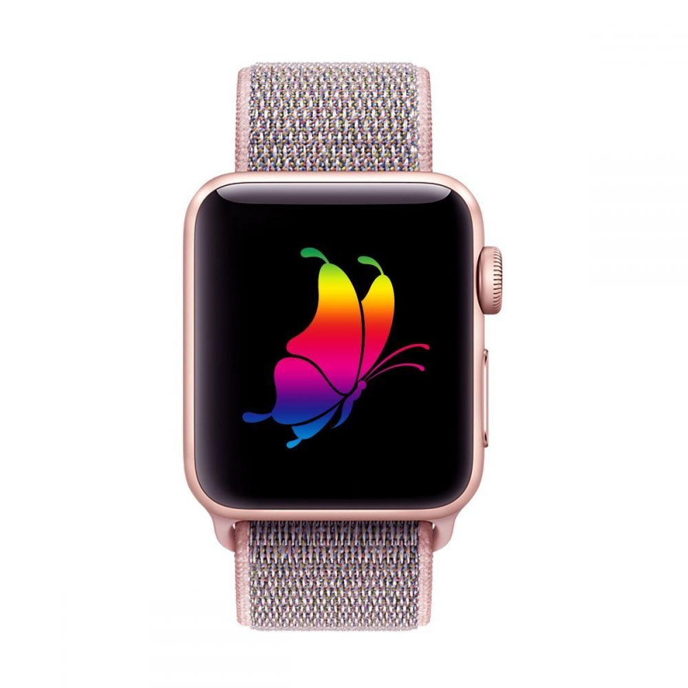 Tech-protect Nylon Apple Watch SE/6/5/4 38/40mm Pink Sand