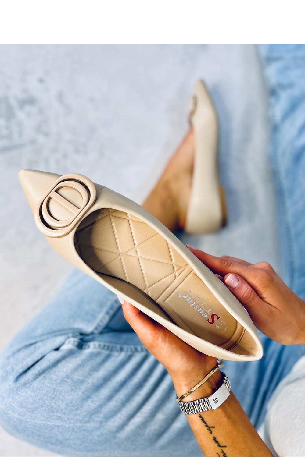  Ballet flats model 179317 Inello  beige