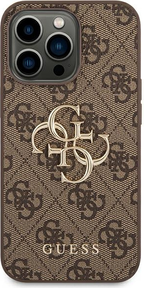 Guess GUHCP14X4GMGBR Apple iPhone 14 Pro Max brown hardcase 4G Big Metal Logo