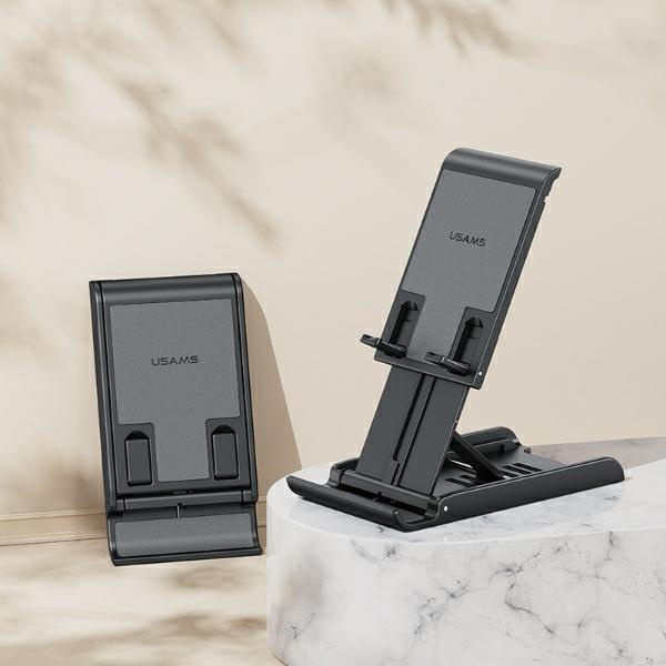 USAMS US-ZJ073 folding desk stand for phone/tablet white
