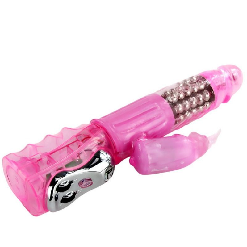 VIBRATOR WITH CLIT STIMULATION MULTISPEED MULTIROTATION