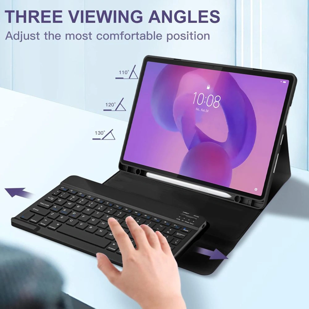 Etui Tech-Protect SmartCase Pen + Keyboard do Lenovo Idea Tab Pro / Pro MT 12.7 TB-373 Black