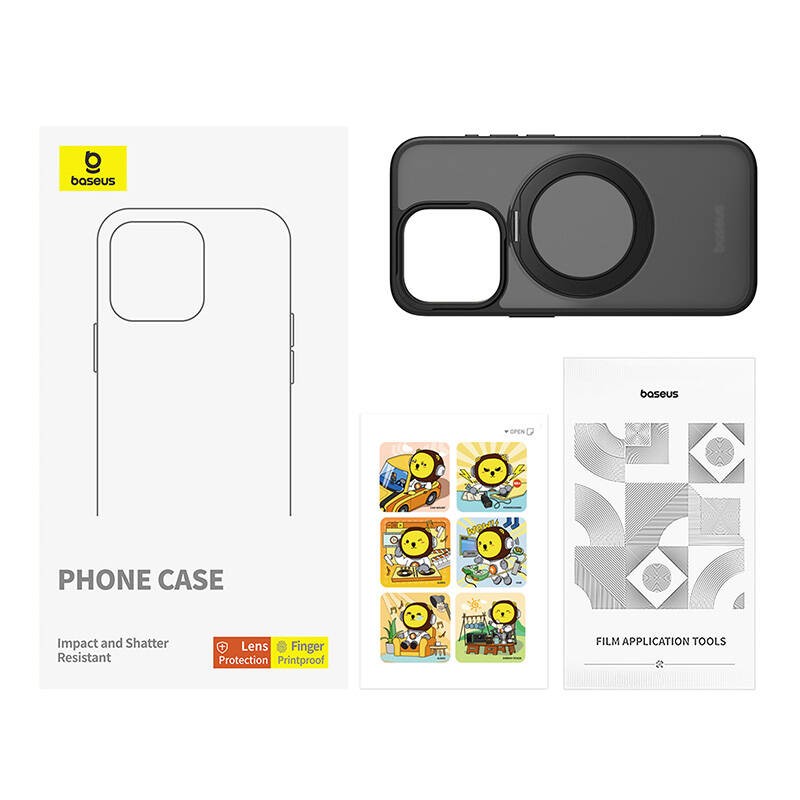 Baseus SkyRing Magnetic + tempered glass Apple iPhone 13 Pro