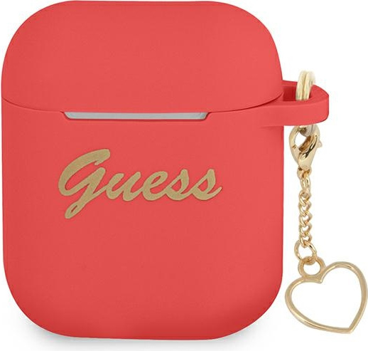 Guess GUA2LSCHSR Apple AirPods red Silicone Charm Heart Collection
