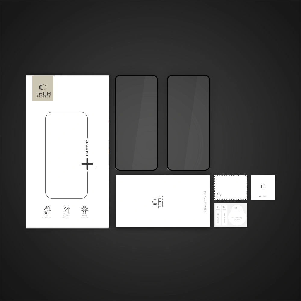 Szkło hartowane Tech-Protect Glass Fit+ Samsung Galaxy Xcover 7 / 7 Pro Black [2 PACK]